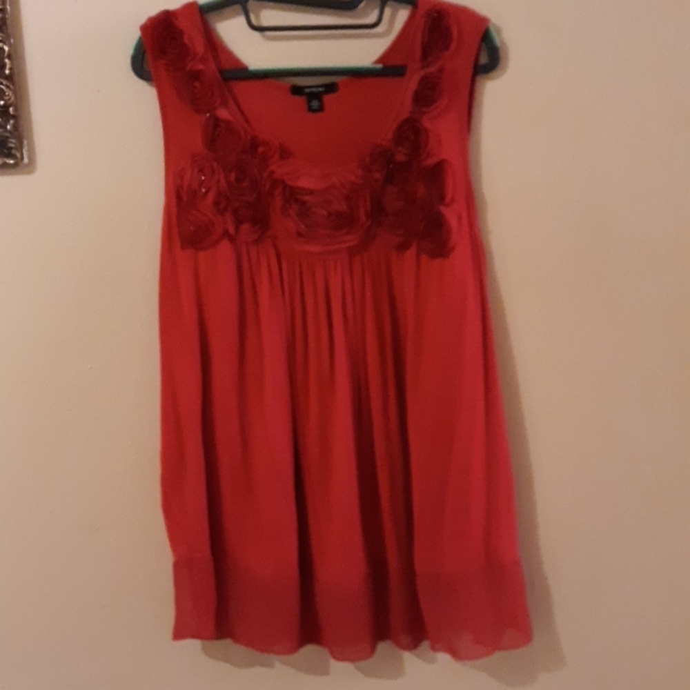 Expresso Fancy Red Rose Top